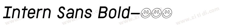 Intern Sans Bold字体转换 Intern Sans Bold字体转换